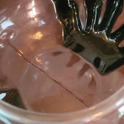 Ceramic Jack o Lantern and Plastic Bowl Deco