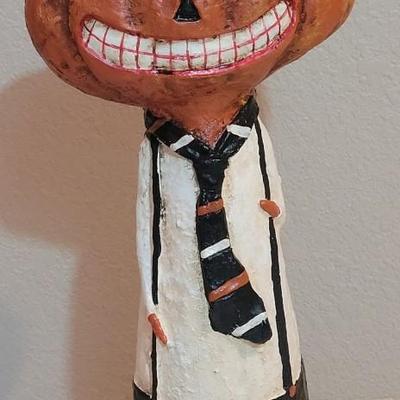 JACK O LANTERN Man with Tie Halloween Deco
