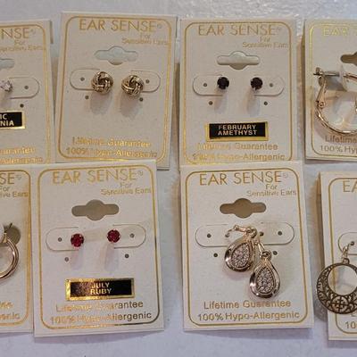 New 100% Hypo Allergenic Gold Tone Earrings