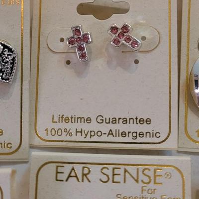 New 100% Hypo Allergenic Silver Tone Earrings