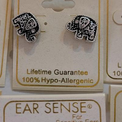 New 100% Hypo Allergenic Silver Tone Earrings