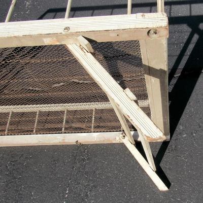 Lot 344:  Antique 100+ Years Old Fold Away Day Bed, Original Finish and Hardware