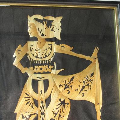 Lot 345:  Bamboo Carved Picture