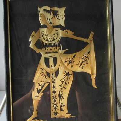 Lot 345:  Bamboo Carved Picture