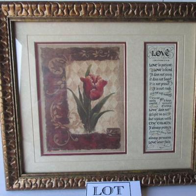 Lot 351: Love Print and Poem