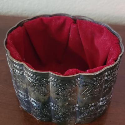 Vintage Silverplate Jewelry Box