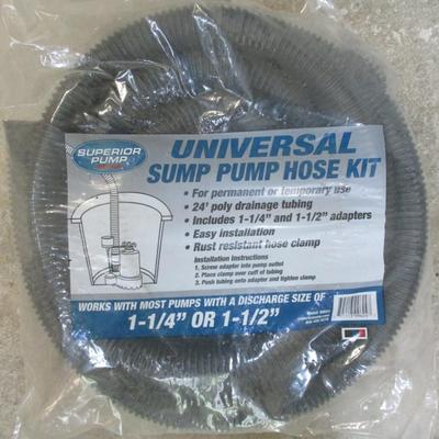 Universal Sump Pump Hose Kit Choice B