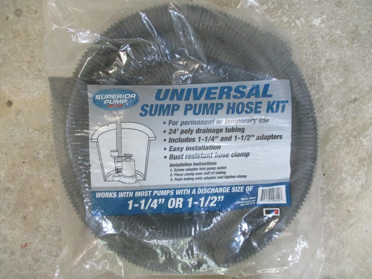 Universal Sump Pump Hose Kit Choice B