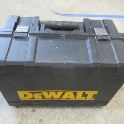 Empty DeWalt Case With Battery Chargers
