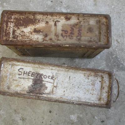 Pair Of Metal Storage Containers