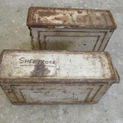 Pair Of Metal Storage Containers