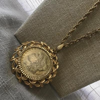 1889 Genuine Coin in Pendant and Chain