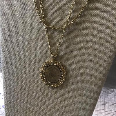 1930 Coin Pendant and Chain
