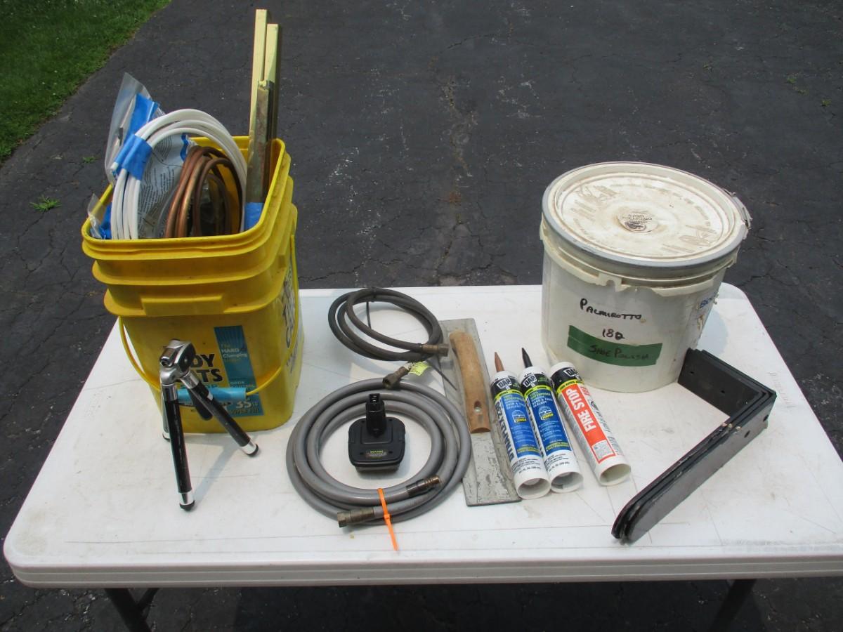 Assortment Of Hardware & Tripod