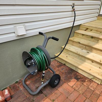 ELEY RAPID Reel Cart with Garden hose & Attachments