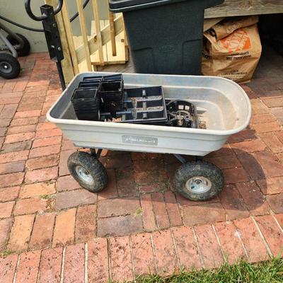 Gorilla Carts Poly Dump Cart, Multi-Purpose Garden Wagon