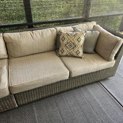 4 Piece Sectional Patio Set Sofa Indoor Outdoor purchased 2022