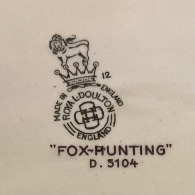 Royal Doulton England Fox Hunting Plate