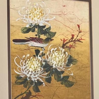Batik In Bamboo Frame By Artist P. Chan