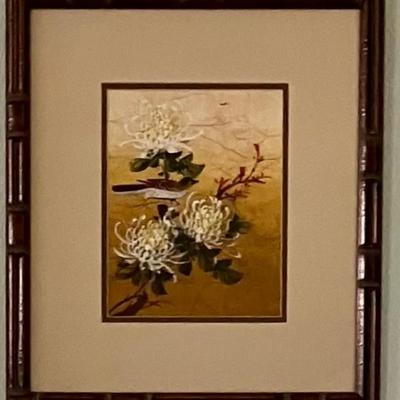 Batik In Bamboo Frame By Artist P. Chan