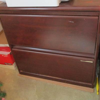 Wood Office File Cabinet