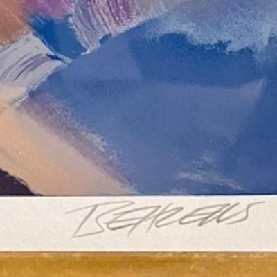 Howard Behrens Signed Lithograph "Mijas"