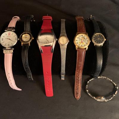 Variety of Watches: Rolex, Mickey Mouse, Seiko, & More (K-HS)