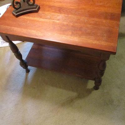 Wooden End Table Choice A