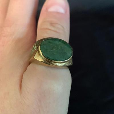 10K Jade Ring by Wick & Greene (K-HS)