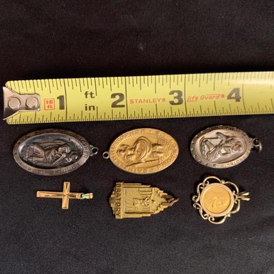 Sterling Silver & Gold Religious Pendants (K-HS)