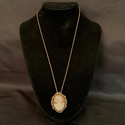 14K Gold & Sterling Silver Chains with Pendants (K-HS)