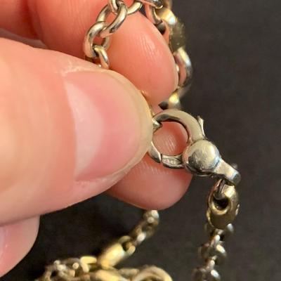 14K Gold & Sterling Silver Chains with Pendants (K-HS)