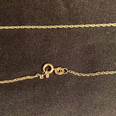 14K Gold & Sterling Silver Chains with Pendants (K-HS)