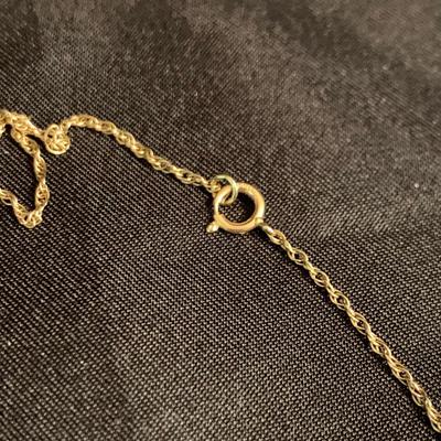 14K Gold & Sterling Silver Chains with Pendants (K-HS)