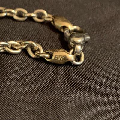 14K Gold & Sterling Silver Chains with Pendants (K-HS)