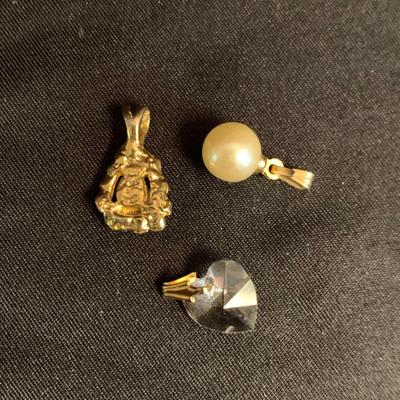 14K Gold & Sterling Silver Chains with Pendants (K-HS)