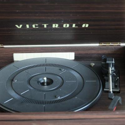Victrola 6-in-1 Record Player with Bluetooth, CD Player, Cassette, FM radio, etc.