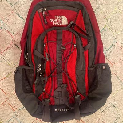 NORTH FACE: RED BACKPACK