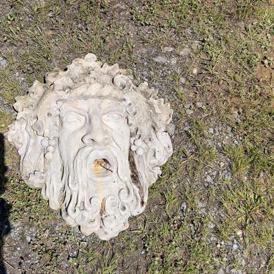 788 Vintage Bacchus Cement Head Fountain