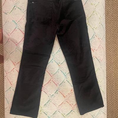 7 FOR ALL MANKIND: BLACK VELVET CROPPED PANT (WOMEN'S) SIZE 25