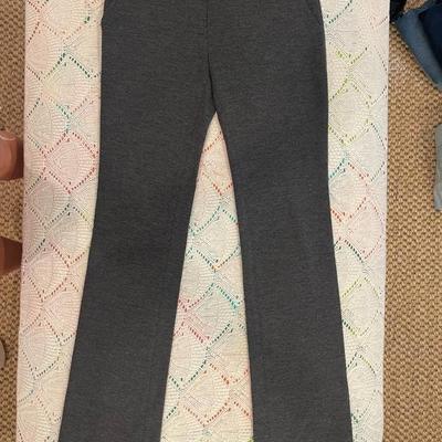 TORY BURCH: GREY WORK PANTS (WOMEN'S) SIZE XS
