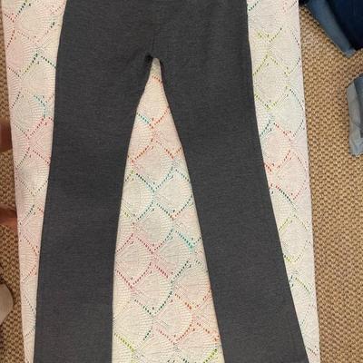 TORY BURCH: GREY WORK PANTS (WOMEN'S) SIZE XS