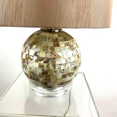 796 Abalone Acrylic Base Table Lamp