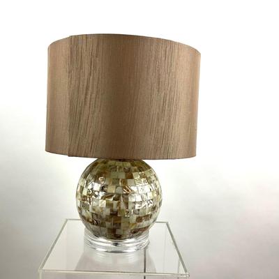 796 Abalone Acrylic Base Table Lamp