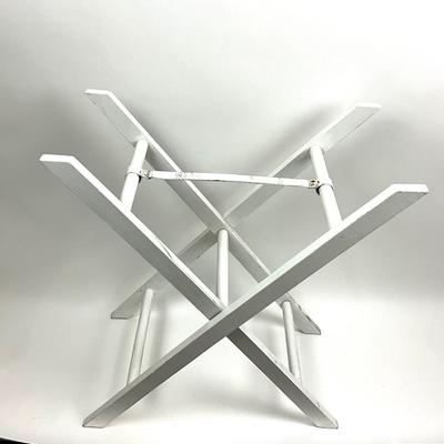 803 White Tray Table / Stand