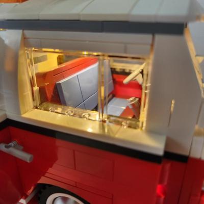 Lego Creator VW Bus  10220 with Groovy USB lighting system