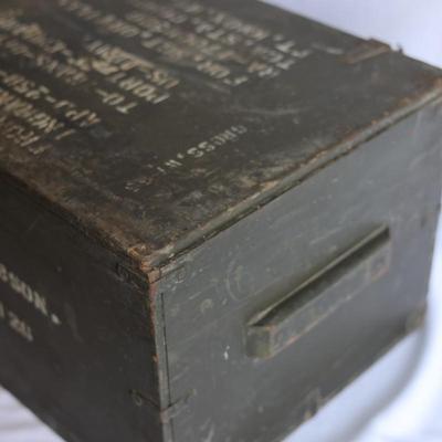 US Army WWII Footlocker Trunk