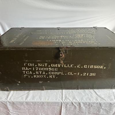 Vintage WWII era Military Foot Locker - antiques - by owner - collectibles  sale - craigslist