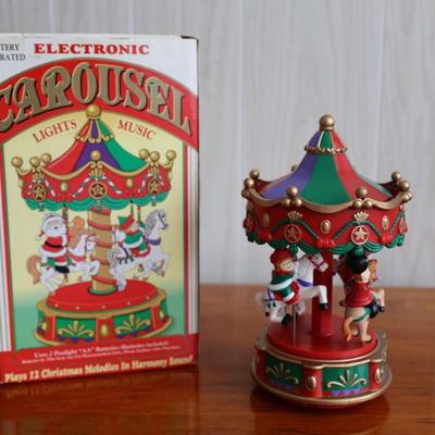 Electronic Christmas Carousel Musical