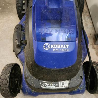 Kobalt KM 1940 40V Max 19" Lawn mower tested Working with battery & Charger